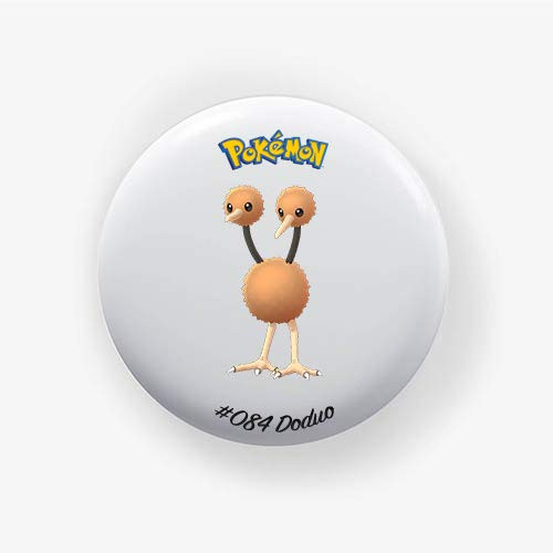 Doduo - Badge Pokemon Go, Pinback Button Magnet Badge 1.50 Inch -38mm-