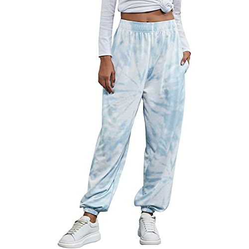 Adogirl Womens High Waisted Sweatpants Workout Active Loose Joggers Pants Baggy Lounge Bottoms