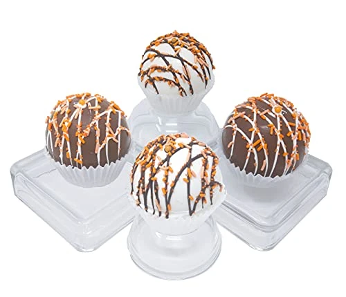 Orange -flavor- Gourmet Hot Chocolate Bombs with Marshmallows -Dark Chocolate, Single-