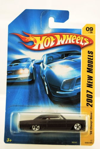 Hot Wheels '66 Chevy Nova Black -2007 New Models-