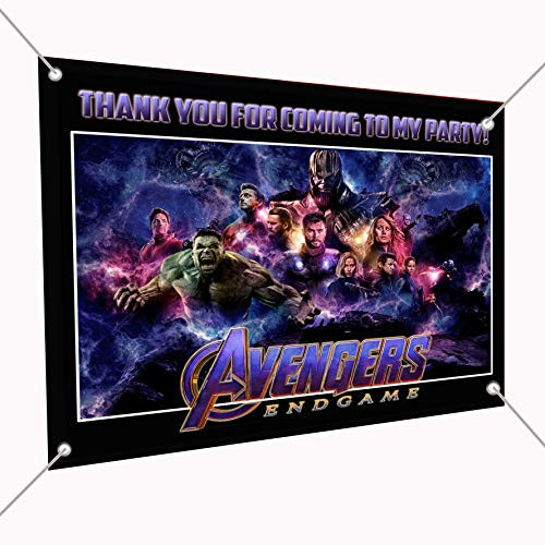 Avengers Endgame Movie Banner Large Vinyl Indoor or Outdoor Banner Sign Poster Backdrop, Party Favor Decoration, 30" x 24", 2.5' x 2' Avengers Endgame Movie Banner Large Vinyl Indoor or Outdoor Banner Sign Poster Backdrop, Party Favor Decoration, 30" x 24", 2.5' x 2'