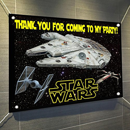 Star Wars Banner Spaceships Space Ships Large Vinyl Indoor or Outdoor Banner Sign Poster Backdrop, party favor decoration, 30" x 24" Millennium Falcon X-Wing Star Destroyer Tie Fighter Death Star Star Wars Banner Spaceships Space Ships Large Vinyl Indoor or Outdoor Banner Sign Poster Backdrop, party favor decoration, 30" x 24" Millennium Falcon X-Wing Star Destroyer Tie Fighter Death Star