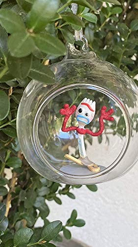 asdf Disney Toy Story Forky Custom PVC Figure in Globe 4" Holiday Christmas Tree Ornament 2pcs Detachable