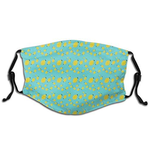 Funny Print Breathable Mouth Masks,Minimalistic Design Of Multisize Tiny Lemon Figures Continuous Pattern Hip Hop Dust Face Mask, Washable And Reusable Windproof Cartoon Animal Masks Funny Print Breathable Mouth Masks,Minimalistic Design Of Multisize Tiny Lemon Figures Continuous Pattern Hip Hop Dust Face Mask, Washable And Reusable Windproof Cartoon Animal Masks