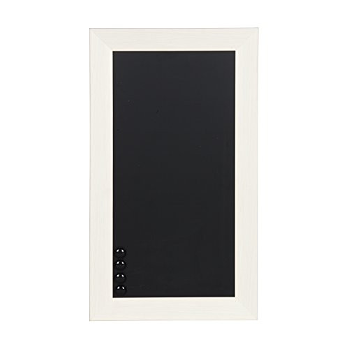 DesignOvation Beatrice Framed Magnetic Chalkboard, 13x23, White