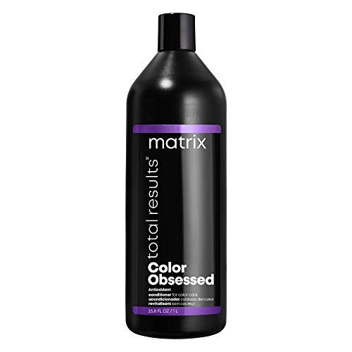 MATRIX Total Results Color Obsessed Antioxidant Conditioner, Enhances Hair Color and Prevents Fadin, for Color Treated Hair, 33.8 Fl Oz MATRIX Total Results Color Obsessed Antioxidant Conditioner, Enhances Hair Color and Prevents Fadin, for Color Treated Hair, 33.8 Fl Oz