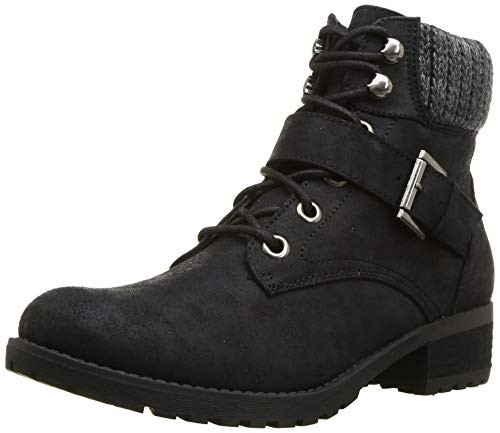 Skechers womens Dome Fashion Boot, Black, 6 US