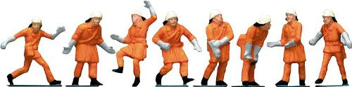 Faller 151036 Firemen with Orange Uniform HO Scale Figure Set