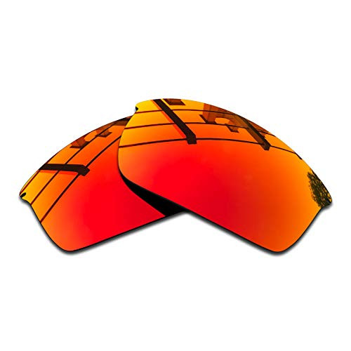 SEEABLE Premium Polarized Mirror Replacement Lenses for Oakley WireTap OO4071 Sunglasses - Fire Orange Mirror