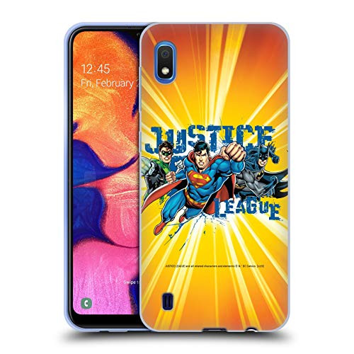 Head Case Designs Officially Licensed Justice League DC Comics Orange Burst Supreme Team Soft Gel Case Compatible with Samsung Galaxy A10 -2019-