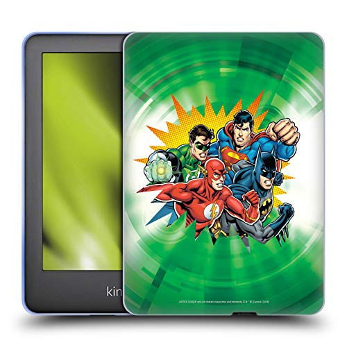 Head Case Designs Officially Licensed Justice League DC Comics Green Supreme Team Soft Gel Case Compatible with Basic Kindle 10th Gen -2019-