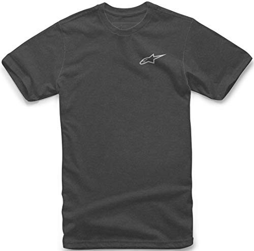 Alpinestars Unisex-Adult Neu Ageless Tee Charcoal Heather/White Md -Multi, one-Size-
