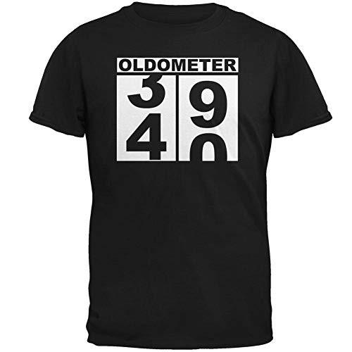 Milestone Birthday Oldometer Odometer Turning 40 Mens T Shirt Black 5X-LG