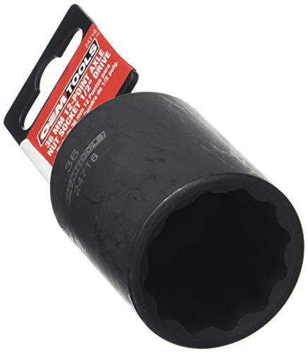 OEM Tools 1/2 Inch Drive 12 Pt. Axle Nut Socket -36 mm-