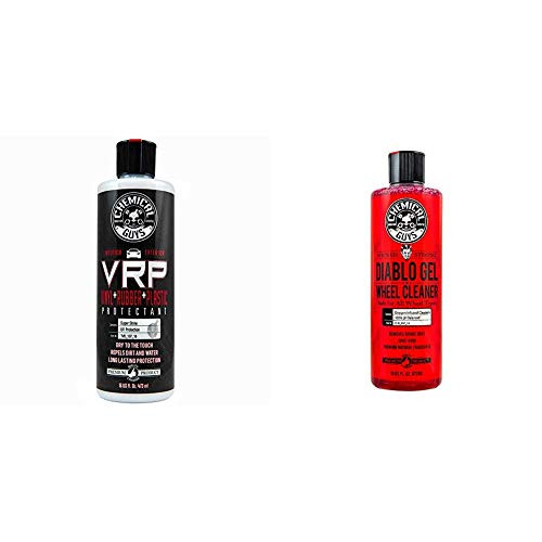 Chemical Guys Wheel Cleaner and Tire Protectant Bundle with -1- 16 oz VRP Dressing and -1- 16 oz Diablo Wheel Cleaner Chemical Guys Wheel Cleaner and Tire Protectant Bundle with -1- 16 oz VRP Dressing and -1- 16 oz Diablo Wheel Cleaner