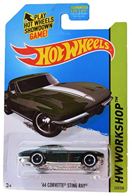 Hot Wheels '64 Corvette Sting Ray 223/250, Dark Green Hot Wheels '64 Corvette Sting Ray 223/250, Dark Green