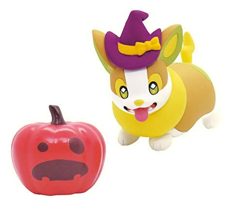 Takara Tomy Pokemon Wakuwaku Halloween Pampkin Figure Mascot 2020~Yamper Wanpachi Purple