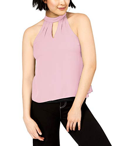 Bar III 39 Womens New 1135 Pink Layered Keyhole Sleeveless Top M B plusB