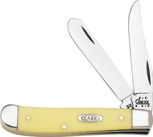 Case Yellow CV Mini Trapper Pocket Knife