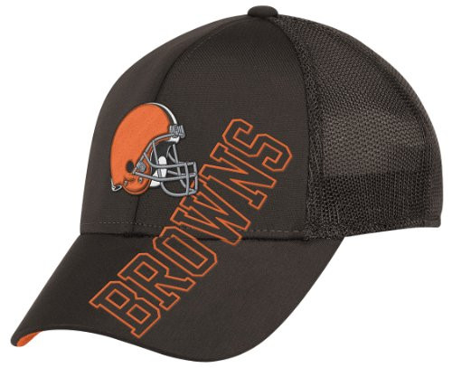 NFL Cleveland Browns End Zone Structured Flex Hat - Tw86Z, Brown, Large/X-Large