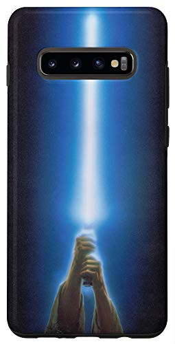 Galaxy S10 plus Star Wars Luke Skywalker Blue Lightsaber Black Case