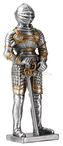 YTC Pewter German Knight Statue Figurine Decoration