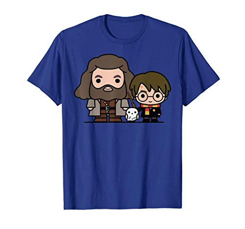 Harry Potter Hagrid Hedwig And Harry Cute Cartoon T-Shirt