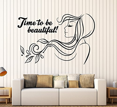 Large Vinyl Wall Decal Beauty Salon Quote Woman Hair Salon Stickers Mural Large Decor -ig4614- Orange Large Vinyl Wall Decal Beauty Salon Quote Woman Hair Salon Stickers Mural Large Decor -ig4614- Orange