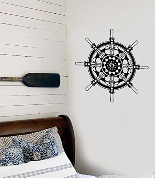 Vinyl Wall Decal Ship Wheel Marine Nautical Art Sailor Stickers Large Decor -ig4034- Dark Red Vinyl Wall Decal Ship Wheel Marine Nautical Art Sailor Stickers Large Decor -ig4034- Dark Red