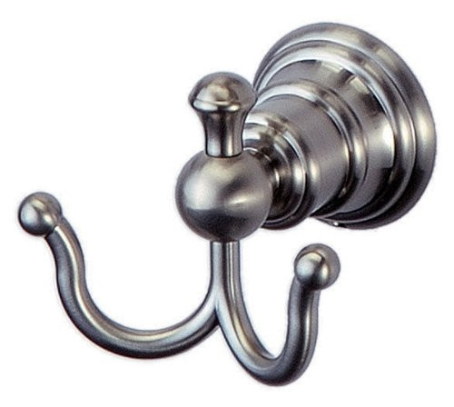 Pegasus 720B-2204 Estates Collection Double Robe Hook, Brushed Nickel