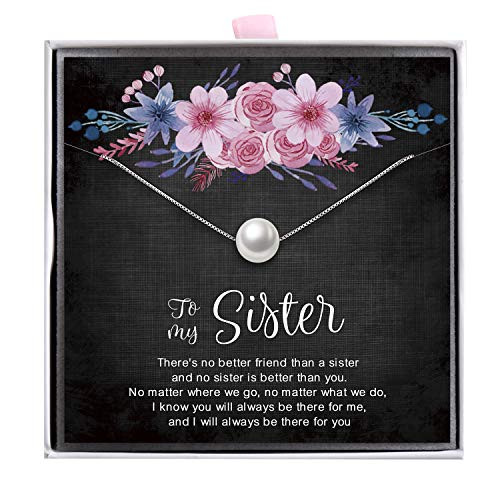 Sterling Silver Single Pearl Necklaces 