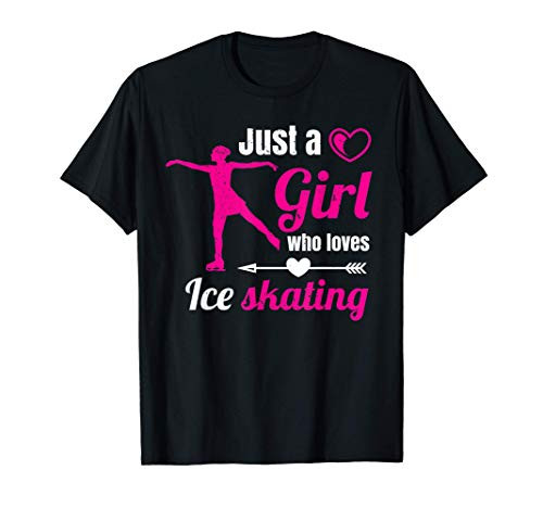 Girls Love Ice Skating Cute Ice Skater Figure Skating Girl T-Shirt Girls Love Ice Skating Cute Ice Skater Figure Skating Girl T-Shirt