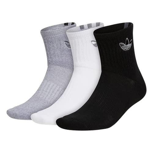 adidas Originals mens Courtside Cushioned Quarter Socks -3-Pair-, Black/Onix Grey/White , Large adidas Originals mens Courtside Cushioned Quarter Socks -3-Pair-, Black/Onix Grey/White , Large