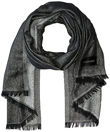 Calvin Klein Women's Lightweight Wrap Scarf, Grey, One Size