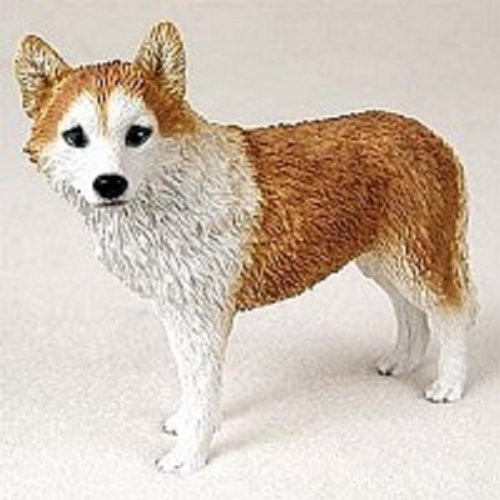 Conversation Concepts Husky Dog Figurine - Red and White Conversation Concepts Husky Dog Figurine - Red and White