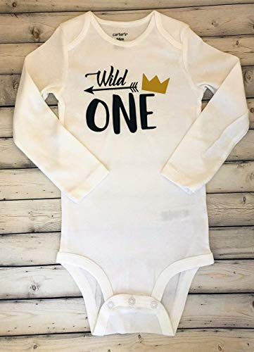 wild one bodysuit - wild one birthday - wild one crown - wild one boy outfit - wild one top - wild one shirt - 24 months - boys first birthday - first birthday - crown - crochet crown - longsleeve