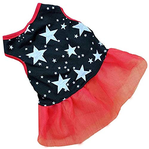 SISAVE Doggie Pet Apparel,Dog Princess Dress Clothes Puppy Vest Skirt -Black, Medium- SISAVE Doggie Pet Apparel,Dog Princess Dress Clothes Puppy Vest Skirt -Black, Medium-