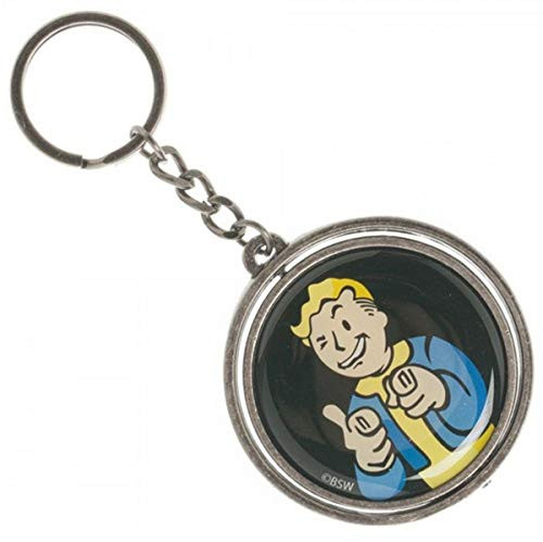 Fallout 4 Vault Boy Nuka Cola Spinner Keychain