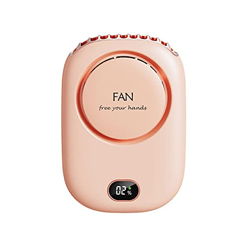 Portable Fan,Mini Fans Battery Operated,Mini Fan For Desk,2000mah Battery Operated Personal Fan With Lanyard For Summer Eyelash,Usb Rechargeable 3 Speeds Small Fan For Outdoor. -Pink-