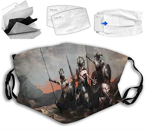 Women Men Boys Girls Dustproof,Fantasy Fiction Themed Illustration in an Alien World with Three Figures,Half Face Mouth Mask Breathable Mouth Muffle For,Travel,Outdoor Women Men Boys Girls Dustproof,Fantasy Fiction Themed Illustration in an Alien World with Three Figures,Half Face Mouth Mask Breathable Mouth Muffle For,Travel,Outdoor