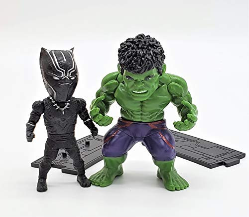 The Incredible Hulk and Black Panther Action Figure Superhero Set The Incredible Hulk and Black Panther Action Figure Superhero Set