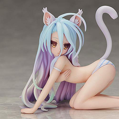 Jin Chuang 9CM Anime No Game No Life Shiro Cat Figure Toy Sexy Girl Collectible Model Figurine PVC Action Figure Model Toys Gift