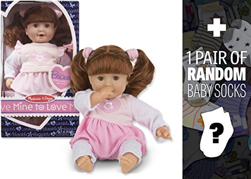 Melissa & Doug Brianna: Mine to Love Doll Series + 1 Free Pair of Baby Socks Bundle (48835) Melissa & Doug Brianna: Mine to Love Doll Series + 1 Free Pair of Baby Socks Bundle (48835)