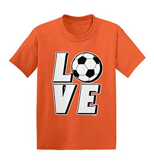 Love Soccer - Sports Future Athlete Infant/Toddler Cotton Jersey T-Shirt -Orange, 5T- Love Soccer - Sports Future Athlete Infant/Toddler Cotton Jersey T-Shirt -Orange, 5T-