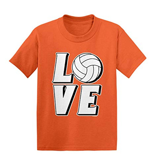 Love Volleyball - Sports Future Athlete Infant/Toddler Cotton Jersey T-Shirt -Orange, 5T- Love Volleyball - Sports Future Athlete Infant/Toddler Cotton Jersey T-Shirt -Orange, 5T-