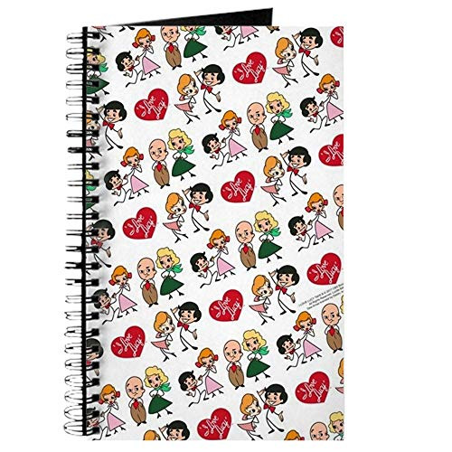 CafePress I Love Lucy Character Stick Figures Journal Spiral Bound Journal Notebook, Personal Diary, Blank