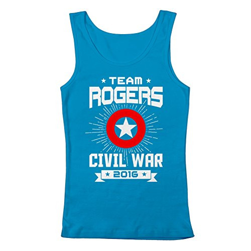GEEK TEEZ Team Rogers Women's Tank Top Turquoise Small