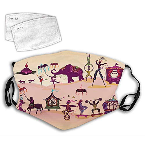 Women Men Boys Girls Dustproof,Graphic Oriental Festival Crowd with Fantasy Figures as Flying Carpet and Mermaid,Half Face Mouth Mask Breathable Mouth Muffle For,Travel,Outdoor Women Men Boys Girls Dustproof,Graphic Oriental Festival Crowd with Fantasy Figures as Flying Carpet and Mermaid,Half Face Mouth Mask Breathable Mouth Muffle For,Travel,Outdoor