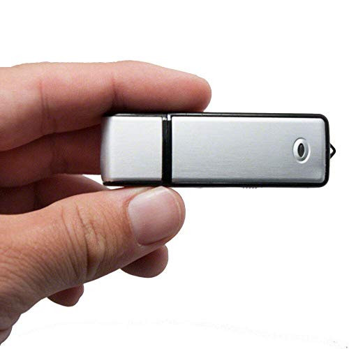 Voice Recorder USB Flash Drive 128Kbps 8gb No Flashing Light When Recording Compatible with Windows,Mini Listening Devices Record