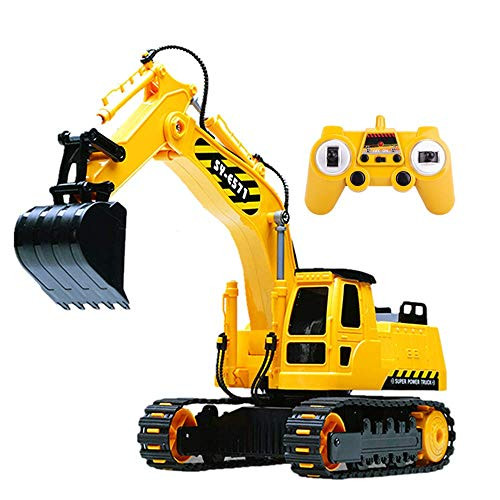 GearRoot RC Excavator Toy for Boys 2.4Ghz Remote Control Tractor Rechargeable Battery Excavator Toy Construction Vehicles Kids Sand Snow Digger Toy Indoor Outdoor 8CH GearRoot RC Excavator Toy for Boys 2.4Ghz Remote Control Tractor Rechargeable Battery Excavator Toy Construction Vehicles Kids Sand Snow Digger Toy Indoor Outdoor 8CH